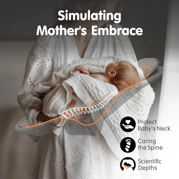 Aprpink 5 in 1 Large Baby Swing Bouncer with Rocking, Mosquito Net&Cute Toys Gray Striped for Toddler, 1 Count