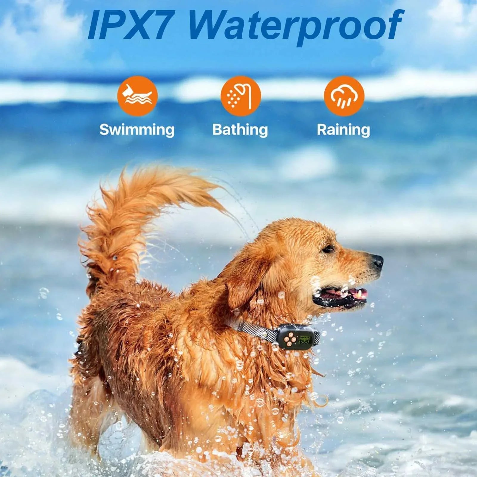 GPS Wireless Dog Fence System Electric Pet Collar with 3 Warning Modes Radius 25-999 Yards Waterproof & Rechargeable Receiver Containment for Outdoor Training