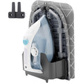 XABITAT Table Top Ironing Board with Wall Mount, D-Crease, Portable Space Saving Mini Laundry Room Iron Board, Foldable Small Ironing Board with Iron Holder, Gray