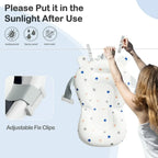 Aprpink Foldable Baby ‎Bathtub PP+TPE with Soft Cushion&Thermometer for 0-36 Months Toddler Gray
