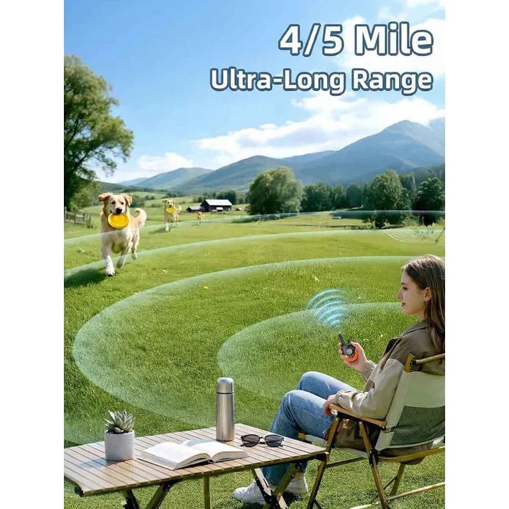 CICPAP 4000FT Dog Training Collar with Remote, Waterproof Shock Collar for Dogs with SOS & Solid Light, 3 Training Modes with Beep Vibration and Boosted Shock, Rechargeable E-Collar for All Breeds