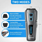 Dog Barking Control Devices Dual Sensor Anti Barking Device with Training/Deterrent Modes Dog Whistle to Stop Barking Ultrasonic Dog Barking Deterrent with LED Flashlight 35 ft Range, Rechargeable